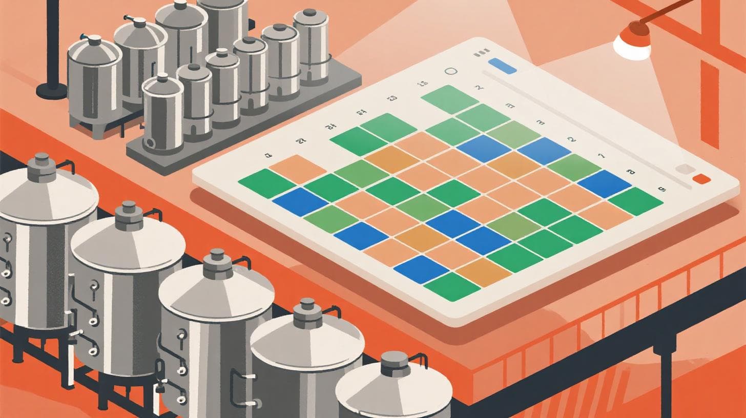 How to Schedule Brewing Orders Across Tanks Without Double-Booking